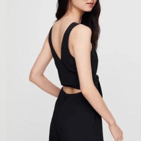 Aritzia Black Ecoulement romper size 4 - Picture 3 of 5